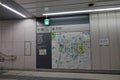 Map subway in Tokyo, Japan Royalty Free Stock Photo