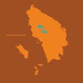 map of sumatera utara. Vector illustration decorative design