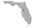 Map of Sumter in Florida