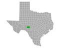 Map of Sutton in Texas