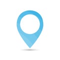 Map symbol, map pointer, vector icon Royalty Free Stock Photo