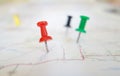 Map tacks Royalty Free Stock Photo