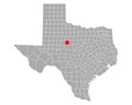 Map of Taylor in Texas