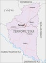 Map of Ternopil Oblast