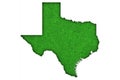 Map of Texas on green felt Royalty Free Stock Photo