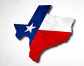 Map of Texas - grunge design concept Royalty Free Stock Photo