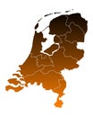 Map of thr Netherlands