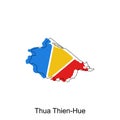 Map of Thua Thien Hue Geometric Vector Design Template,suitable for your company