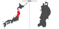 map of Tohoku region of Japan