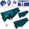 Map of Toronto with Neighborhoods