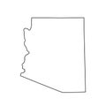 Map of the U.S. state Arizona