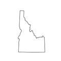 Map of the U. S. state Idaho