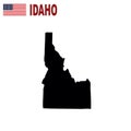 Map of the U.S. state of Idaho on a white background.