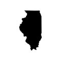 Map of the U.S. state of Illinois