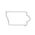 Map of the U.S. state Iowa