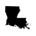 Map of the U.S. state of Louisiana Royalty Free Stock Photo