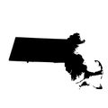 Map of the U.S. state Massachusetts