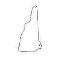 Map of the U.S. state of New Hampshire