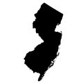 Map of the U.S. state New Jersey Royalty Free Stock Photo