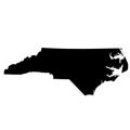 Map of the U. S. state North Carolina