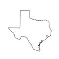 Map of the U.S. state of Texas