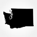 Map of the U.S. state of Washington Royalty Free Stock Photo