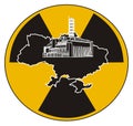 Map of Ukraine and Chernobyl