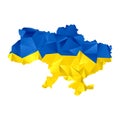 Map of Ukraine. Geometric background. Patriotism. Nationality. eps 10