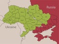 map of Ukraine Royalty Free Stock Photo
