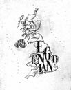 Map United Kingdom vintage Royalty Free Stock Photo