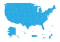 Map of United state of America Territories. High detailed vector map - United state of America Territories.