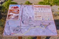 Map of Valley of Fire State Park - OVERTON / NEVADA - APRIL 25, 2017