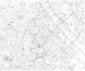 Map of Vienna, city map, Austria. Europe Royalty Free Stock Photo