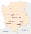 Map of Volyn Oblast