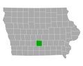 Map of Warren in Iowa