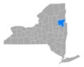 Map of Warren in New York