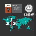 Map Weather widgets template