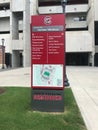 Map of Williams Brice Stadium, Columbia, South Carolina Royalty Free Stock Photo