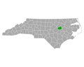 Map of Wilson in North Carolina