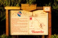 map of wine route, Hunawihr, Alsace, France Royalty Free Stock Photo