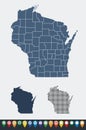 Map of Wisconsin state