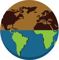 map of the world\'s two climates.