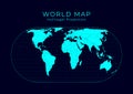 Map of The World. Herbert Hufnage`s. Royalty Free Stock Photo