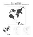 Map of The World. Royalty Free Stock Photo