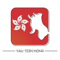 map of yau tsim mong. Vector illustration decorative design