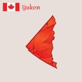 Map of yukon, canada