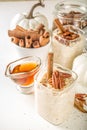 Maple cinnamon overnight oatmeal Royalty Free Stock Photo