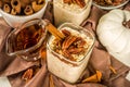 Maple cinnamon overnight oatmeal Royalty Free Stock Photo