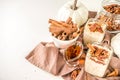 Maple cinnamon overnight oatmeal Royalty Free Stock Photo