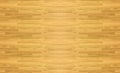 Maple hardwood basketball floor pattern as viewed from above.